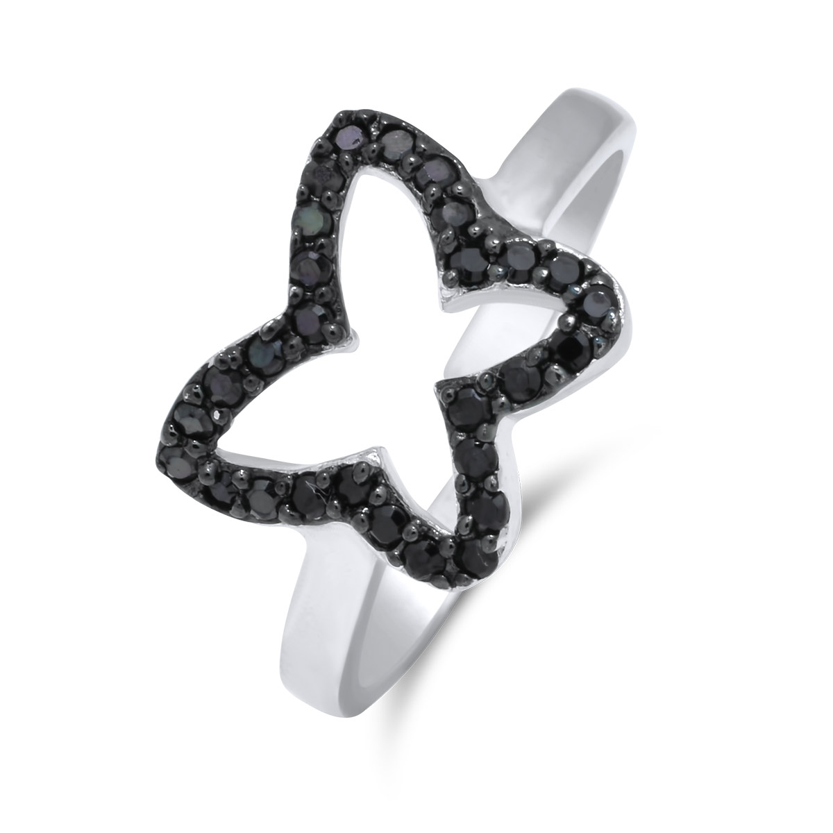 Ασημένιο δαχτυλίδι 925 με πεταλούδα